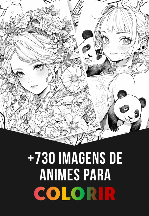 +730 Imagens de Animes Para Colorir