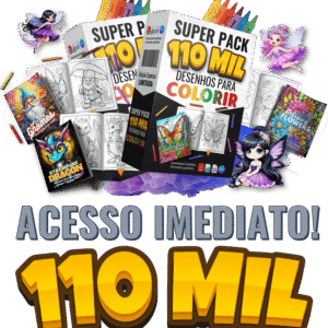 Super Pack Mais de 110 Mil Desenhos Para Colorir (Completo)