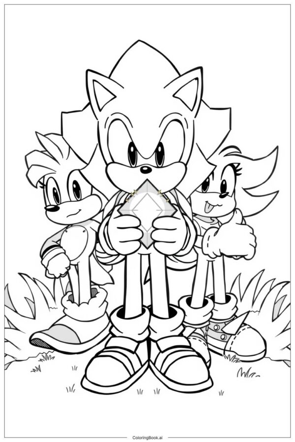 Livro de Colorir Sonic