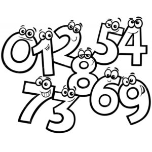 Pack Números para Colorir
