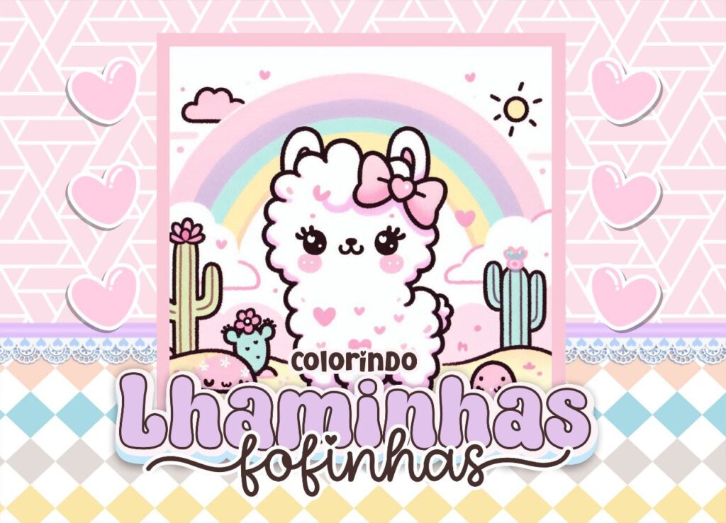 Livro de Colorir Lhaminhas Fofinhas