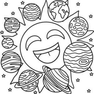 Pack Sistema Solar para Colorir