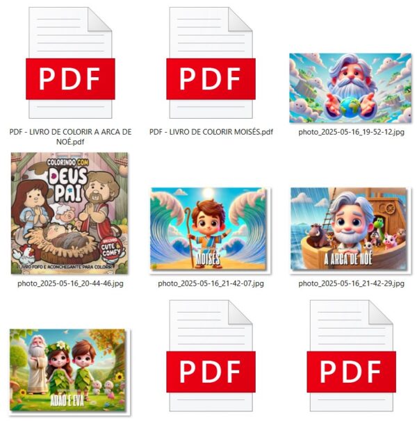 Pack Livros Cristão para Colorir