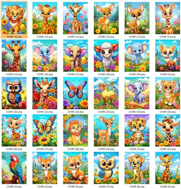 246 Animais e Flores para Colorir