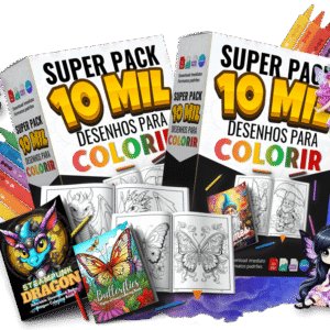 Pack 10.000 Desenhos Para Colorir + Bônus