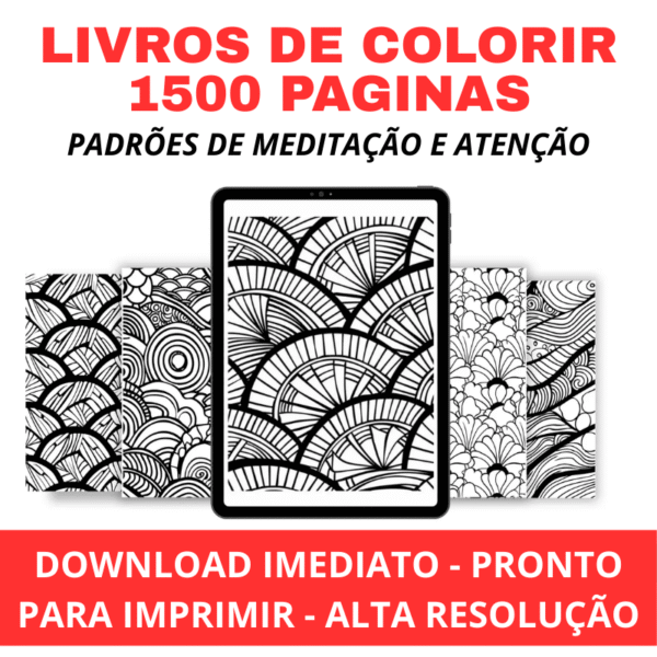 1500 Desenhos Com Padrões de Meditação
